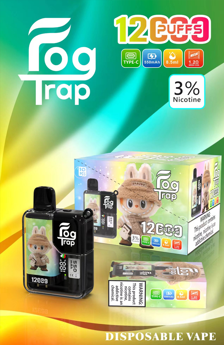 Fog Trap LABUBU 蠟筆小新聯名款 12000口抛棄式-B:圖片 7